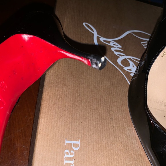 SOLD: Christian Loubitin Clare sling 80 patent - Picture 8 of 10